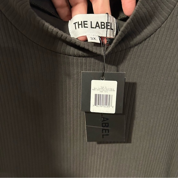 NWT The Label Knit Ribbed Stretch Plus Dress Womens Size 3X - Picture 3 of 6